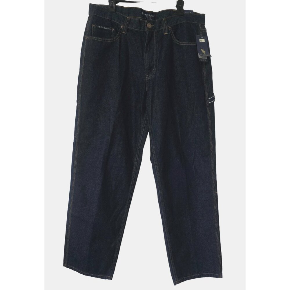 VINTAGE U.S. Polo ASSN Jeans Men's 38x32 Carpenter Baggy Wide-Leg